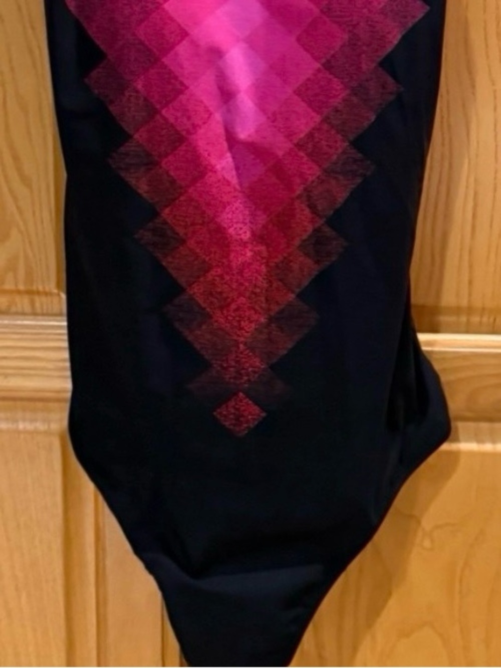 PROFILE SPORT BY GOTTEX Techno One Piece Swimsuit Black Magenta Geometric 14 - Picture 4 of 6